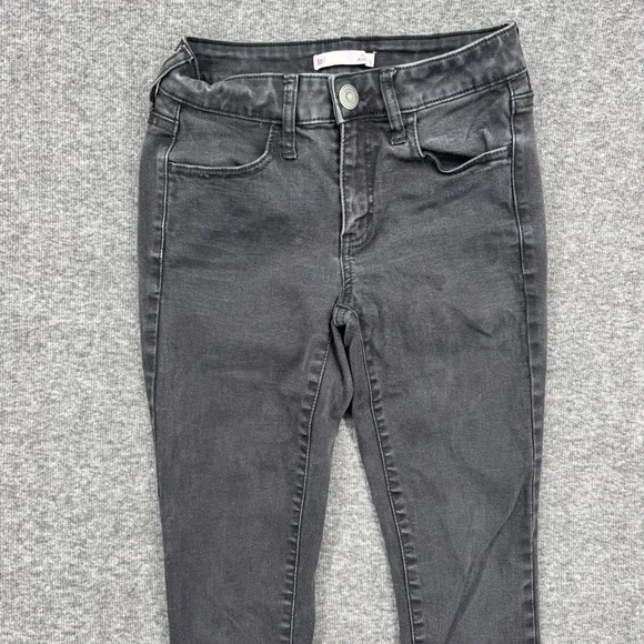 SO Womens Low Rise Jegging Skinny Jeans Faded Black Size 3 Stretch Denim - Picture 3 of 9